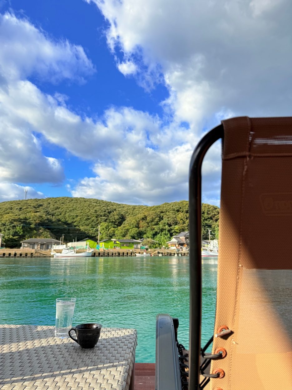 ロッジでコーヒー